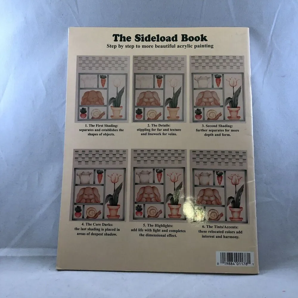 The Sideload Book Sharyn Binam Tole Painting Instruction Book 1994 Easl Signed